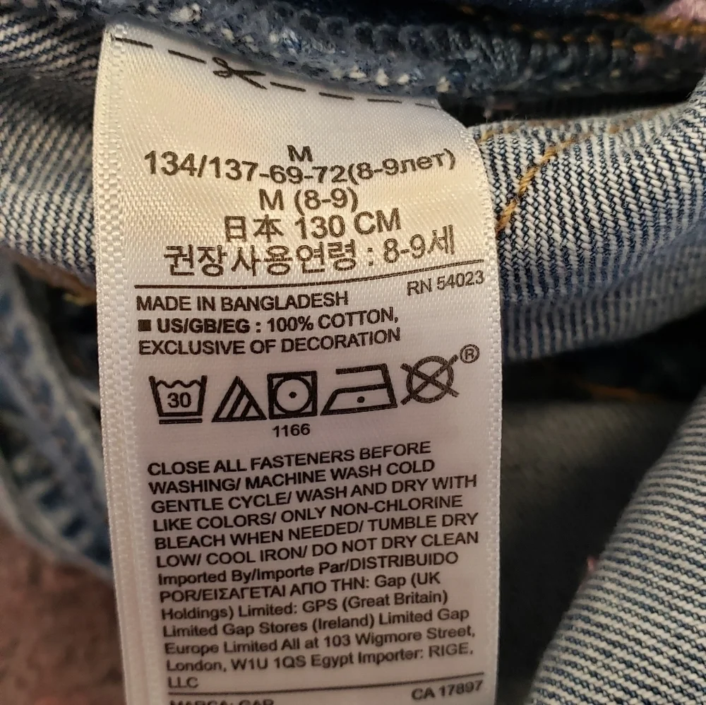 GAP Kids Denim Stars Jean Jumper Jumpsuit